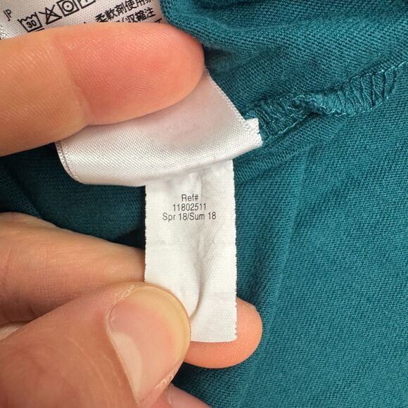 Eddie Bauer Legend Wash Slim Fit Basic T-Shirt Mens Small Teal Green Crew Tee - Picture 5 of 12